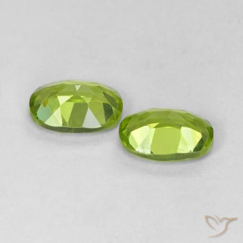 Peridot Gemstones in 7 x 5 mm (calibrated) Size for Sale, Peridot Stones in Lively Green Color