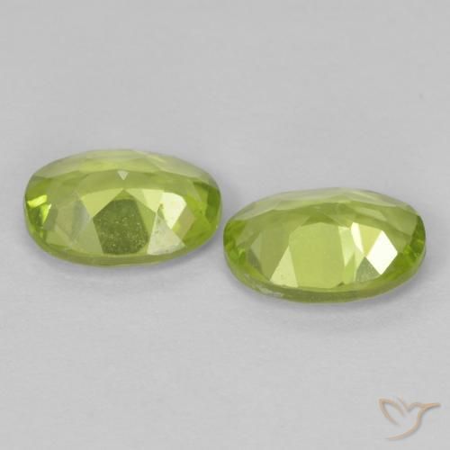 Peridot Gemstones in 7 x 5 mm (calibrated) Size for Sale, Peridot Stones in Yellowish Green Color