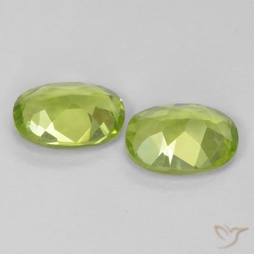 Peridot Gemstones in 7 x 5 mm (calibrated) Size for Sale, Peridot Stones in Lively Green Color