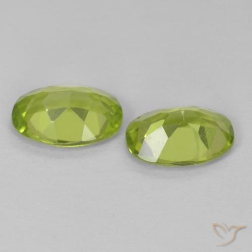 Peridot Gemstones in 7 x 5 mm (calibrated) Size for Sale, Peridot Stones in Medium Green Color