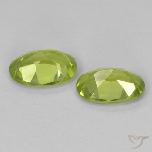 Peridot Gemstones in 7 x 5 mm (calibrated) Size for Sale, Peridot Stones in Lively Green Color