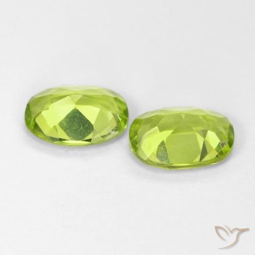 Peridot Gemstones in 7 x 5 mm (calibrated) Size for Sale, Peridot Stones in Medium Green Color