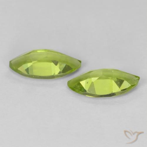 Peridot Gemstones in 8 x 4 mm (calibrated) Size for Sale, Peridot Stones in Medium Green Color