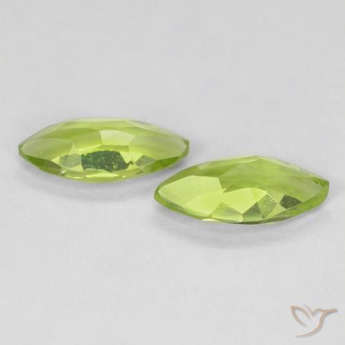 Peridot Gemstones in 8 x 4 mm (calibrated) Size for Sale, Peridot Stones in Bright Green Color