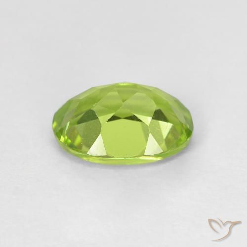 Peridot Gemstone in 7.6 x 5.7 mm Size for Sale, Peridot Stone in Bright Green Color