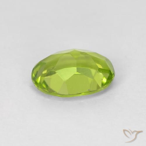 Peridot Gemstone in 7.4 x 5.6 mm Size for Sale, Peridot Stone in Bright Green Color