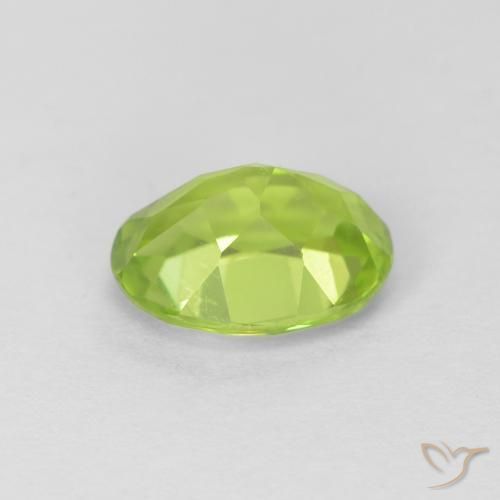 Peridot Gemstone in 7.6 x 5.8 mm Size for Sale, Peridot Stone in Medium Green Color