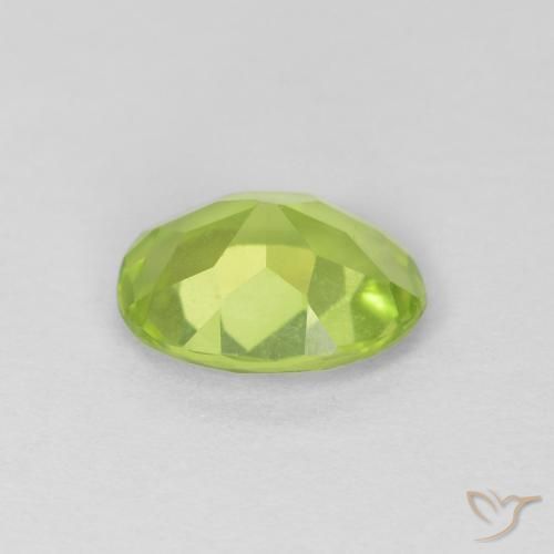 Peridot Gemstone in 7.5 x 5.9 mm Size for Sale, Peridot Stone in Medium Green Color