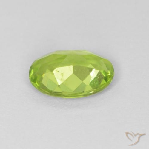 Peridot Gemstone in 7.7 x 5.7 mm Size for Sale, Peridot Stone in Medium Green Color