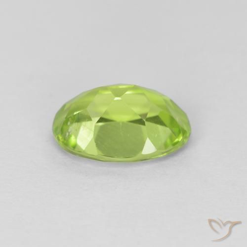 Peridot Gemstone in 7.5 x 5.5 mm Size for Sale, Peridot Stone in Medium Green Color