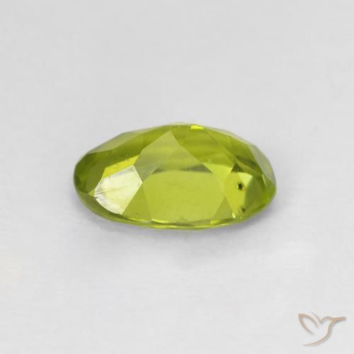 Peridot Gemstone in 7.9 x 5.6 mm Size for Sale, Peridot Stone in Olive Green Color