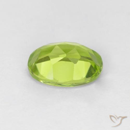 Peridot Gemstone in 7.5 x 5.7 mm Size for Sale, Peridot Stone in Bright Green Color