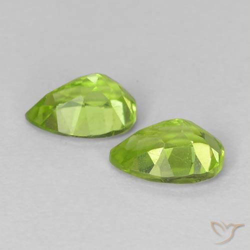 Peridot Gemstones in 6 x 4.2 mm Size for Sale, Peridot Stones in Medium Green Color
