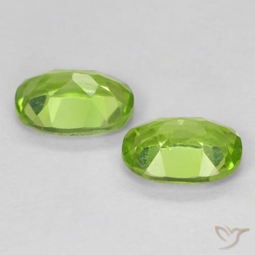 Peridot Gemstones in 7 x 5 mm (calibrated) Size for Sale, Peridot Stones in Medium Green Color