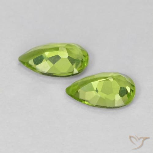 Peridot Gemstones in 6 x 4 mm (calibrated) Size for Sale, Peridot Stones in Medium Green Color