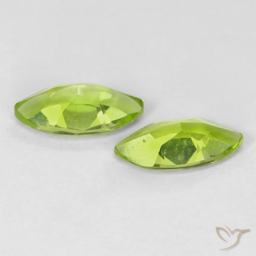 Peridot Gemstones in 8 x 4 mm (calibrated) Size for Sale, Peridot Stones in Medium Green Color