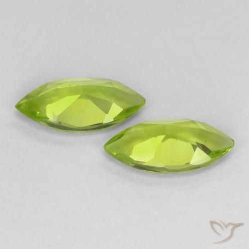 Peridot Gemstones in 8 x 4 mm (calibrated) Size for Sale, Peridot Stones in Bright Green Color