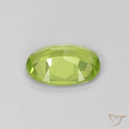 Peridot Gemstone in 7.9 x 5.7 mm Size for Sale, Peridot Stone in Medium Green Color