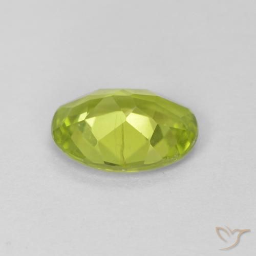 Peridot Gemstone in 8 x 6 mm (calibrated) Size for Sale, Peridot Stone in Lively Yellowish Green Color