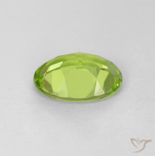 Peridot Gemstone in 7.8 x 5.7 mm Size for Sale, Peridot Stone in Medium Green Color