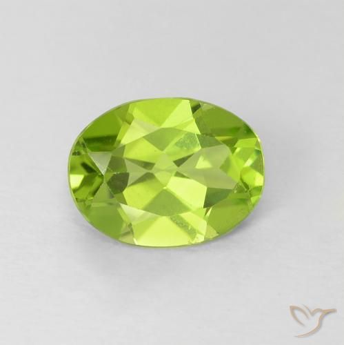Péridot Vert oval facet de Chine, 7,6 x 5,8mm, poids de 1,09 ct, pierre gemme naturelle Non traité de pureté vvs-vs, 1 pièce de péridots, couleur Vert éclatant, dureté Mohs de 6.5 à 7 convient aux bijoux de tous les jours, pierre de sagesse, Photo A