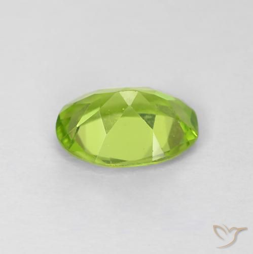 Peridot Gemstone in 7.6 x 5.8 mm Size for Sale, Peridot Stone in Medium Green Color