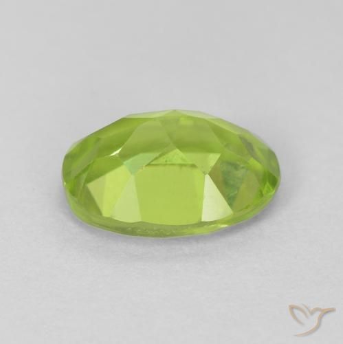Peridot Gemstone in 7.7 x 5.7 mm Size for Sale, Peridot Stone in Bright Green Color