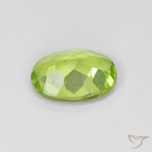Peridot Gemstone in 8 x 6 mm (calibrated) Size for Sale, Peridot Stone in Lively Green Color