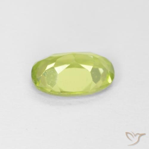Peridot Gemstone in 7 x 5 mm (calibrated) Size for Sale, Peridot Stone in Lime Green Color