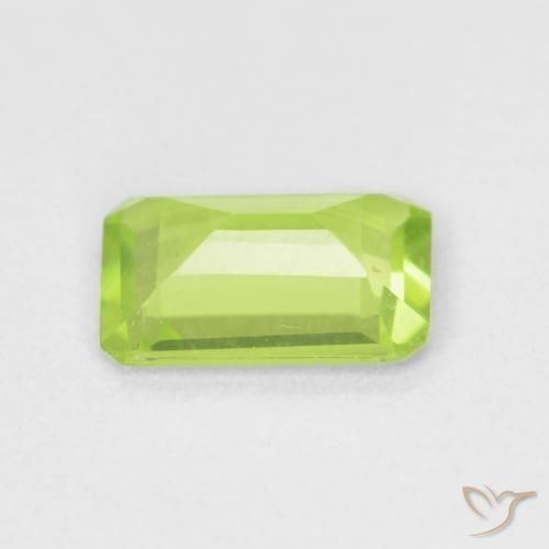 Peridot Gemstone in 6.7 x 4.9 mm Size for Sale, Peridot Stone in Light Green Color