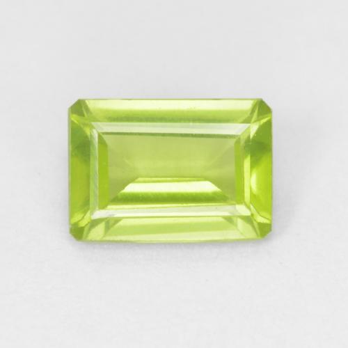 Peridoto Verde Corte octagonal de 7 x 5mm de China, peso de 0.97 ct, piedra preciosa natural No tratado en claridad vvs, Peridoto de 1 pieza - Color: Verde claro, dureza Mohs de 6.5 - 7 Adecuado para joyas de uso diario, Photo A