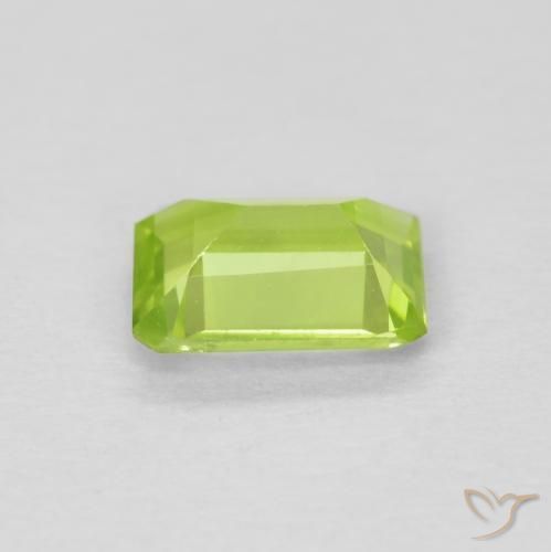 Peridot Gemstone in 6.3 x 4.9 mm Size for Sale, Peridot Stone in Bright Green Color