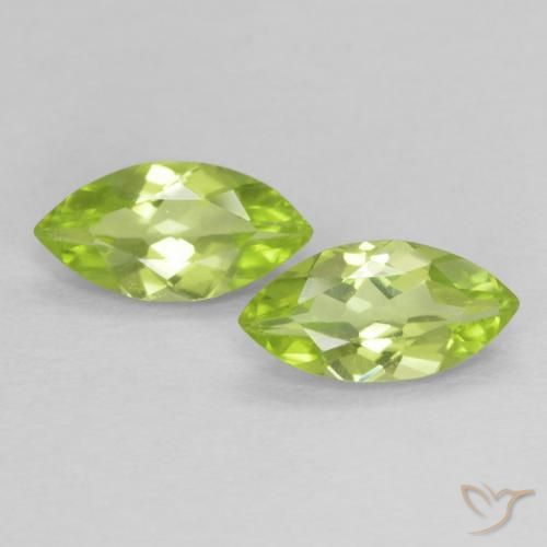 0.70ctw Natural Lively Green Peridot, Marquise, VS