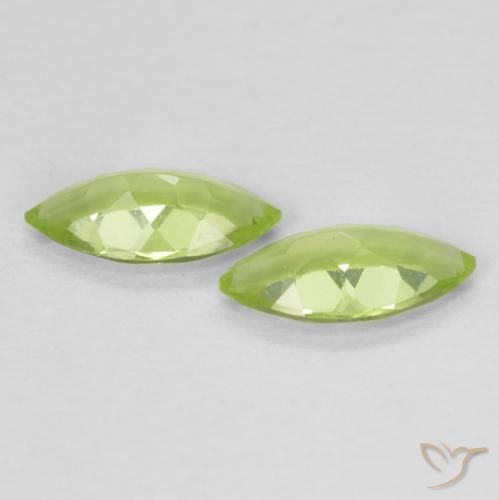 Peridot Gemstones in 7 x 3.5 mm (calibrated) Size for Sale, Peridot Stones in Lively Green Color
