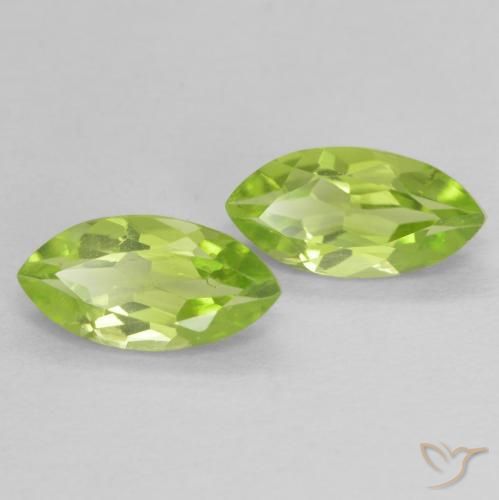 1.24ctw Natural Yellowish Green Peridot, Marquise, VVS-VS