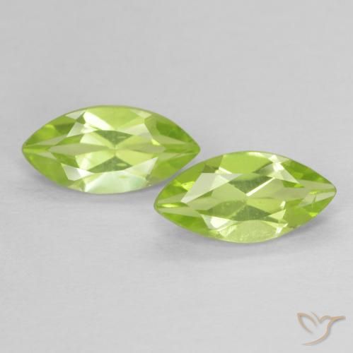 1.11ctw Natural Light Green Peridot, Marquise, VVS-VS