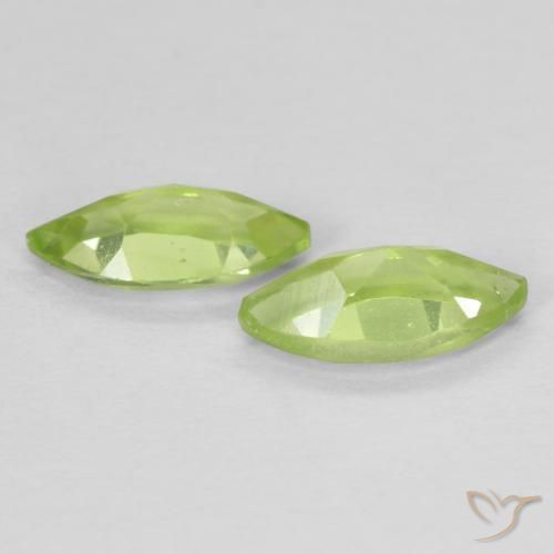 Peridot Gemstones in 8 x 4 mm (calibrated) Size for Sale, Peridot Stones in Light Green Color