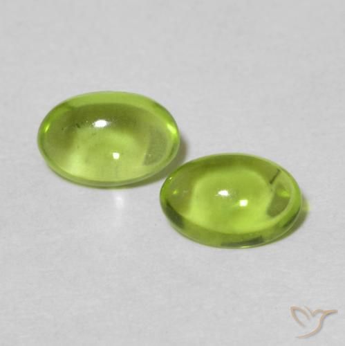 0.93 ct Oval Peridot, 6.1 x 4 mm From China, Photo A