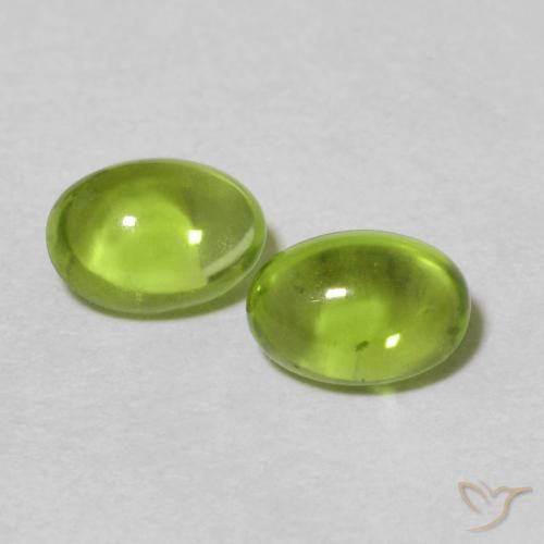1.3 ct Oval Peridot, 6.1 x 4.2 mm From China, Photo A