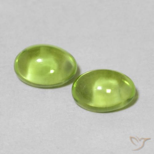 1.12 ct Oval Peridot, 6.1 x 4.2 mm From China, Photo A