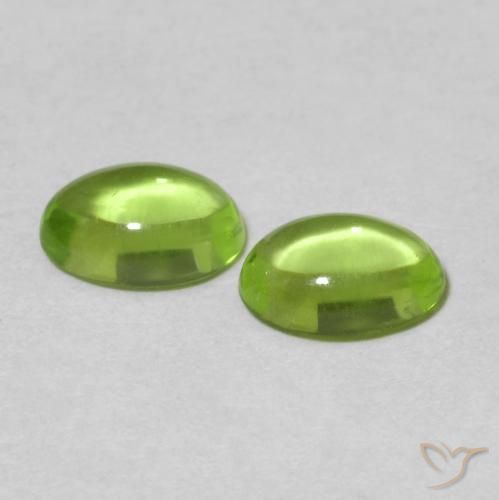 Peridot Gemstones in 6.1 x 4.2 mm Size for Sale, Peridot Stones in Medium Green Color