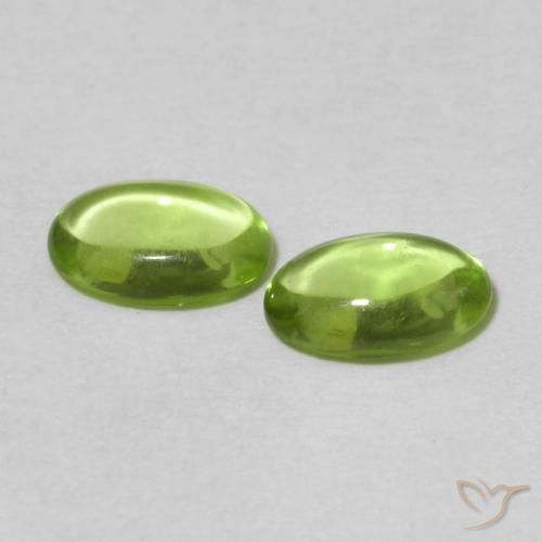 Peridot Gemstones in 6.1 x 4.2 mm Size for Sale, Peridot Stones in Medium Green Color