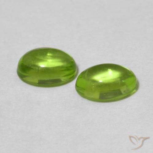 Peridot Gemstones in 6 x 4.2 mm Size for Sale, Peridot Stones in Lively Green Color