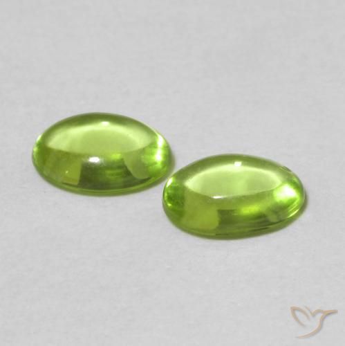 Peridot Gemstones in 6 x 4 mm (calibrated) Size for Sale, Peridot Stones in Medium Green Color