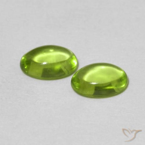 Peridot Gemstones in 6 x 4 mm (calibrated) Size for Sale, Peridot Stones in Medium Green Color