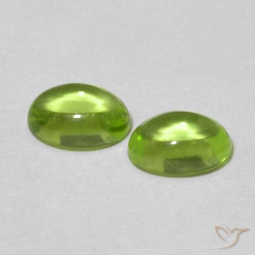 Peridot Gemstones in 6 x 4.2 mm Size for Sale, Peridot Stones in Medium Green Color