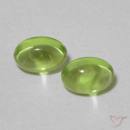 1,18 ct ovaler Peridot, 6,1 x 4,2 mm aus China, Photo A