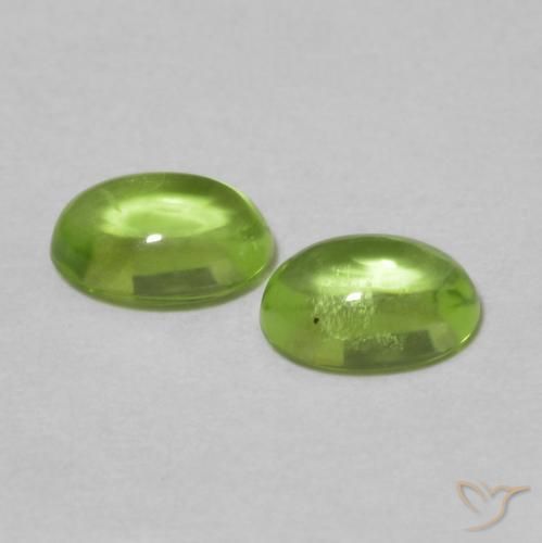 Peridot Gemstones in 6.1 x 4.2 mm Size for Sale, Peridot Stones in Medium Green Color