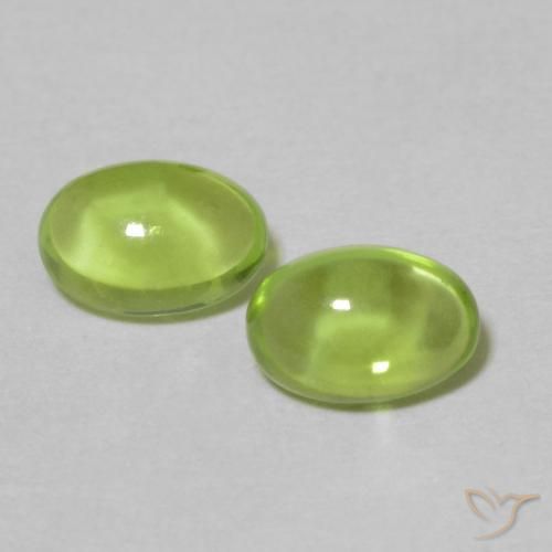 Péridot Ovale 1,14 ct, 6,1 x 4,2 mm De Chine, Photo A