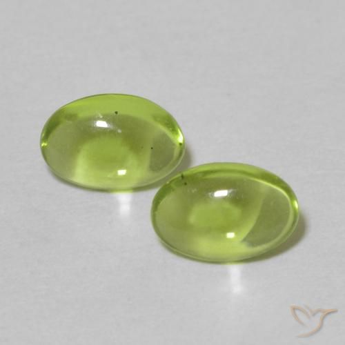 0.87 ct Oval Peridot, 6.2 x 4.2 mm From China, Photo A